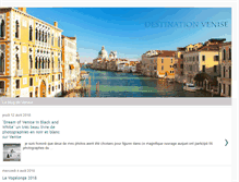 Tablet Screenshot of destination-venise.net